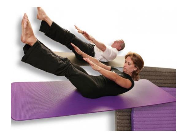 Airex® Pilates- og Yogamatte Antrasitt